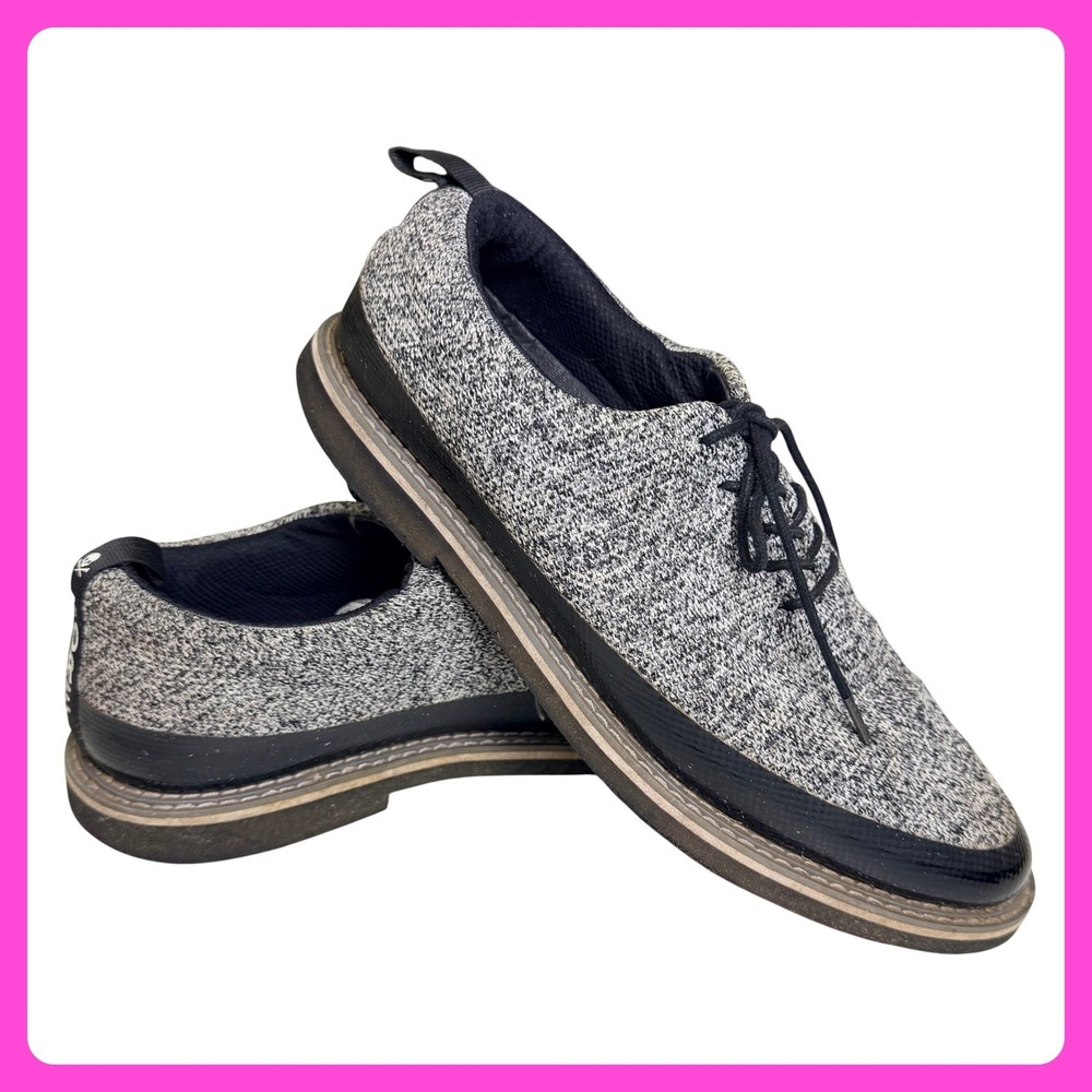 G/FORE Tuxedo Gallivanter Golf Shoes Men 11 Grey Knit Fore Play Spikeless Skull